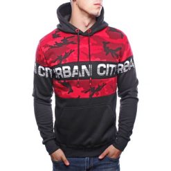 Bluza męska z kapturem czarna Recea. Czarne bluzy męskie Recea, xl, bez wzorów, z bawełny, z kapturem, bez rękawów, z kapturem. Za 59,69 zł.