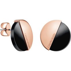 Calvin Klein Kolczyki Czarny Beżowy. Brązowe kolczyki damskie Calvin Klein, złote. Za 368,95 zł.