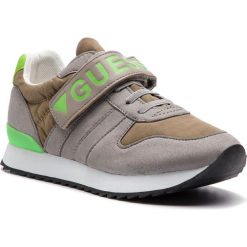 Sneakersy GUESS - Rudy FJ5RUD ESU12 GREY. Szare półbuty dziewczęce Guess, na rzepy. Za 259,00 zł.