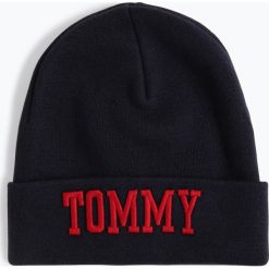 Tommy Jeans - Czapka damska, niebieski. Niebieskie czapki damskie Tommy Jeans, z haftami, z jeansu. Za 179,95 zł.