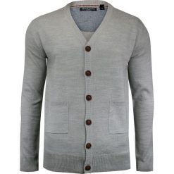 Jasny Szary Elegancki Kardigan Męski, Sweter Rozpinany na Guziki -BRAVE SOUL- z Dwoma Kieszonkami SWBRSAW19GHAZAIgreymarl. Szare swetry męskie m, eleganckie. Za 79,00 zł.