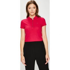 Tommy Hilfiger - Top. Brązowe topy damskie TOMMY HILFIGER, l, z bawełny. Za 249,90 zł.