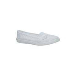 Trampki i tenisówki damskie: Tenisówki Casu Białe tenisówki slip on ażurowe 093-2
