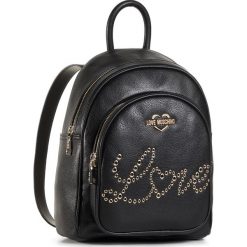 Plecak LOVE MOSCHINO - JC4049PP1BLF0000 Nero. Czarne plecaki damskie Love Moschino, bez wzorów, ze skóry ekologicznej, klasyczne. Za 999,00 zł.
