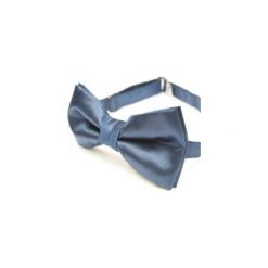 Mucha Po Zmierzchu. Niebieskie muszki męskie marki Edyta kleist, na imprezę, bez wzorów, z satyny, eleganckie. Za 99,00 zł.