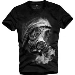 T-shirt UNDERWORLD Organic Cotton Gas mask. Białe t-shirty męskie Underworld, m, z nadrukiem, bez kołnierzyka. Za 69,99 zł.