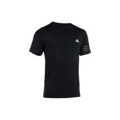Koszulka krótki rękaw fitness kardio męska. Czarne koszulki męskie Adidas, s, bez wzorów, bez kołnierzyka, z krótkim rękawem, krótkie, na fitness i siłownię. Za 99,99 zł.