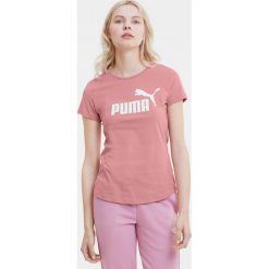 Puma Essentials Koszulka Różowy. Różowe koszulki damskie Puma, s, z nadrukiem, z bawełny, bez kołnierzyka, z krótkim rękawem. Za 85,95 zł.