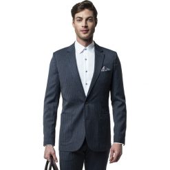 Marynarka potosi granatowy slim fit. Niebieskie marynarki męskie Recman, m, bez wzorów. Za 599,00 zł.
