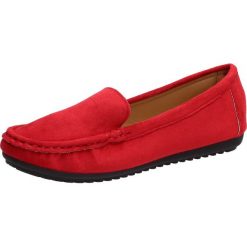 Czerwone mokasyny damskie SABATINA 422-04A. Czerwone mokasyny damskie Sabatina, klasyczne, na obcasie. Za 89,00 zł.