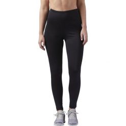 LEGGINSY REEBOK WORKOUT READY (M). Pomarańczowe legginsy sportowe damskie Reebok, m, bez wzorów, z elastanu, z podwyższonym stanem, do biegania. Za 179,99 zł.