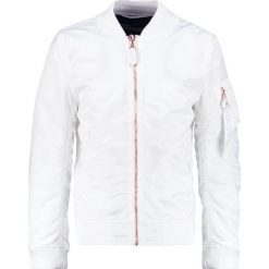 Alpha Industries Kurtka Bomber white. Białe marynarki męskie Alpha Industries, xl, bez wzorów, z nylonu. W wyprzedaży za 412,30 zł.
