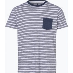 Andrew James Sailing - T-shirt męski, niebieski. Niebieskie t-shirty męskie Andrew James Sailing, m, w paski, z kontrastowym kołnierzykiem. Za 79,95 zł.