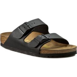 Klapki BIRKENSTOCK - Arizona 0051793 Black. Czarne klapki damskie Birkenstock, bez wzorów, ze skóry ekologicznej, bez obcasa. Za 269,00 zł.