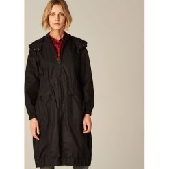 Parki damskie: Lekka parka o oversize’owym kroju – Czarny