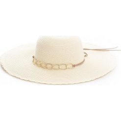 Kremowy Kapelusz Spring Time. Białe kapelusze damskie Born2be, bez wzorów. Za 39,99 zł.