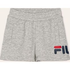 Fila - Szorty dziecięce 86/92-128 cm. Szare spodenki chłopięce Fila, z nadrukiem, z bawełny, sportowe. Za 129,90 zł.