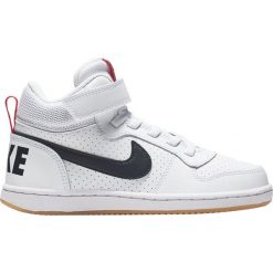 BUTY COURT BOROUGH MID (PS). Czerwone buty dziewczęce sportowe Nike, bez wzorów, z gumy, na sznurówki, nike court. Za 189,99 zł.