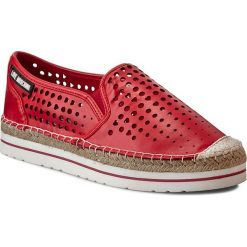 Espadryle LOVE MOSCHINO - JA10153G01JJ0500 Rosso. Czerwone espadryle damskie marki Love Moschino, z materiału, na płaskiej podeszwie. W wyprzedaży za 289,00 zł.