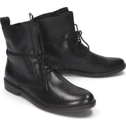 MARCO TOZZI 25133-33 002 black antic, botki damskie. Czarne botki damskie Marco Tozzi, na niskim obcasie, na obcasie, na sznurówki. Za 249,90 zł.