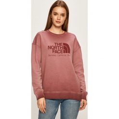 The North Face - Bluza. Czerwone bluzy damskie The North Face, s, z nadrukiem, z bawełny, bez rękawów, bez kaptura. W wyprzedaży za 279,90 zł.