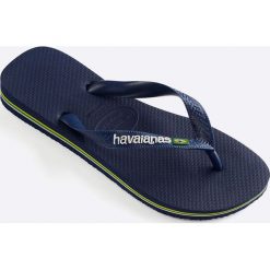 Havaianas - Japonki. Niebieskie klapki damskie Havaianas, bez wzorów, z materiału, bez obcasa. W wyprzedaży za 69,90 zł.
