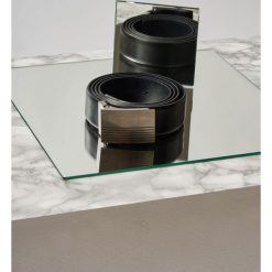 PASEK MĘSKI SKÓRZANY Z PEŁNĄ KLAMRĄ. Czarne paski męskie marki Top Secret, w paski, eleganckie. W wyprzedaży za 29,99 zł.