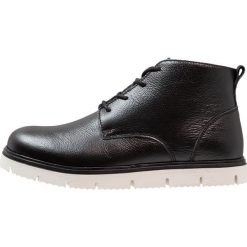 Buty zimowe męskie: Bianco GRAINY WARM BOOT Botki sznurowane black