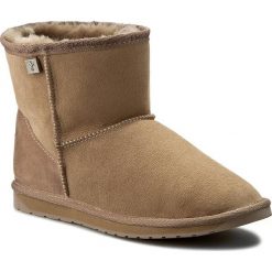 Buty EMU AUSTRALIA - Platinum Stinger Mini WP10003 Mushroom 2016. Brązowe buty zimowe damskie marki EMU Australia, ze skóry, na niskim obcasie. W wyprzedaży za 409,00 zł.