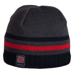 Czapki męskie: Viking Czapka Primaloft 6257 szaro-czarna (2056257UNI)
