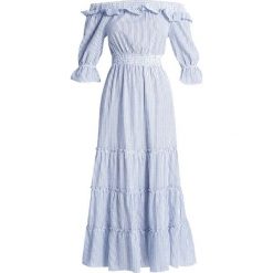 Długie sukienki: NAKD DEBIFLUE OFF SHOULDER ANKLE DRESS Długa sukienka blue/white