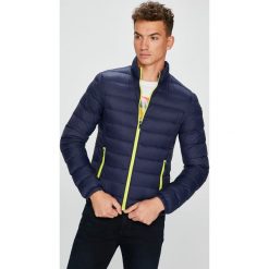 Trussardi Jeans - Kurtka puchowa. Szare płaszcze męskie Trussardi Jeans, s, bez wzorów, z poliesteru, bez kaptura. W wyprzedaży za 579,90 zł.