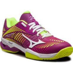 Buty MIZUNO - Wave Exceed Tour 3 Cc 61GC187567 Fioletowy Żółty. Żółte buty sportowe damskie Mizuno, bez wzorów, ze skóry ekologicznej, sportowe, tenisowe, mizuno wave. W wyprzedaży za 369,00 zł.