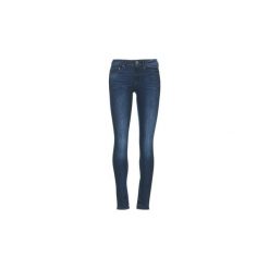Jeansy skinny G-Star Raw MIDGE ZIP MID SKINNY. Niebieskie jeansy damskie G-Star RAW, bez wzorów, z jeansu. Za 483,70 zł.