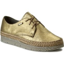 Espadryle MACIEJKA - 02936-25/00-5 Złoty. Żółte espadryle damskie Maciejka, na co dzień, bez wzorów, ze skóry, bez obcasa, na płaskiej podeszwie, bez zapięcia. W wyprzedaży za 189,00 zł.