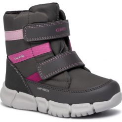 Śniegowce GEOX - B Flexyper G.B Abx A B943QA 0FU54 C9002 D Dk Grey. Szare śniegowce dziewczęce Geox, bez zapięcia. Za 349,00 zł.