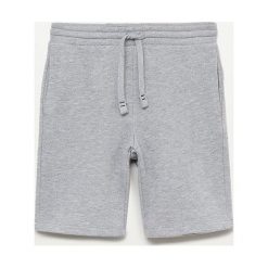 Mango Kids - Szorty dziecięce Paris 110-164 cm. Szare spodenki chłopięce Mango Kids, bez wzorów, z bawełny, casualowe. Za 45,99 zł.
