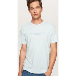 T-shirt Look over the horizon - Niebieski. Niebieskie t-shirty męskie Reserved, l. Za 39,99 zł.