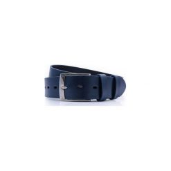 Granatowy męski pasek do jeansów P40. Niebieskie paski męskie Modini Moda Męska, w paski, z jeansu, eleganckie. Za 71,10 zł.
