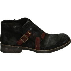 Botki męskie - 7111 BLAC-BOR. Czarne botki męskie Venezia, z gumy. Za 169,00 zł.