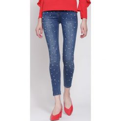 Jeansy damskie: Niebieskie Jeansy Multi Dots