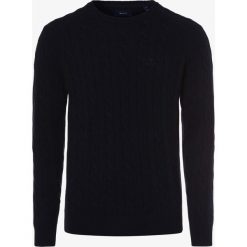 Gant - Sweter męski, niebieski. Niebieskie swetry męskie GANT, xl, z wełny. Za 649,95 zł.