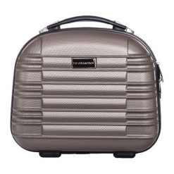 Kosmetyczki męskie: Kosmetyczka w kolorze srebrnym – (S)36 x (W)35 x (G)17 cm