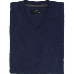 Sweter CARLO A 15-54SR. Białe swetry klasyczne męskie marki Giacomo Conti, m, z wełny, klasyczne, z klasycznym kołnierzykiem. Za 229,00 zł.