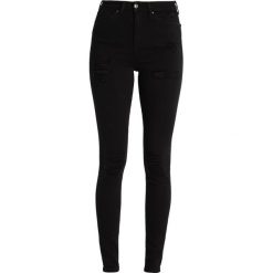 Topshop Tall JAMIE Jeans Skinny Fit black. Czarne jeansy damskie marki Topshop Tall, z elastanu. W wyprzedaży za 174,30 zł.