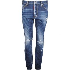 Dsquared2 Jeansy "Cool Guy". Czerwone jeansy męskie Dsquared2, bez wzorów, z jeansu. Za 999,00 zł.