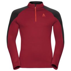 Odlo Bluza tech. Odlo Midlayer 1/2 zip Gallatin - 528252 - 528252/30327/L. Czerwone bluzy sportowe damskie marki Odlo, l. Za 271,16 zł.
