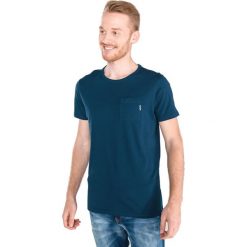 Scotch & Soda Koszulka Niebieski. Niebieskie podkoszulki męskie Scotch & Soda, m, z haftami, z bawełny, z krótkim rękawem. Za 133,95 zł.