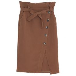Brązowa Spódnica Ingratiating. Brązowe spódniczki Born2be, uniwersalny, midi. Za 79,99 zł.