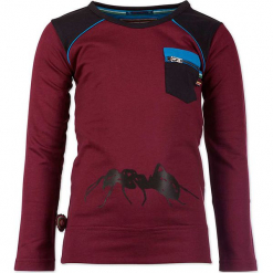Koszulka "Ant Farm" w kolorze bordowo-antracytowym. Czerwone t-shirty chłopięce z długim rękawem 4FunkyFlavours Kids, z nadrukiem. W wyprzedaży za 82,95 zł.